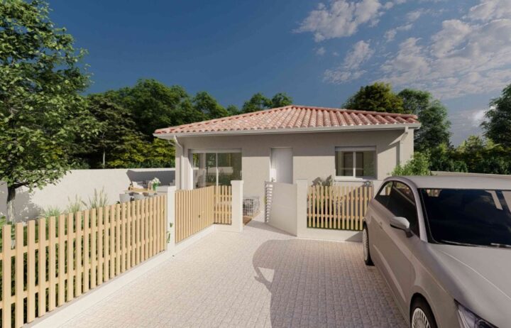 votre maison de 98m2 sur un terrain de 400m2 sur la commune de Le Barp au prix de 299700€ avec Alpha Constructions